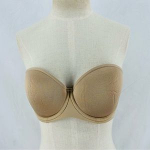 Thirdlove bra size 36b and 1/2 classic strapless nude 24/7 comfort everyday soft